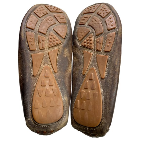 Bed|Stu Men's Dockweiler Brown Leather Casual Loafers Size 12M - Picture 6 of 7
